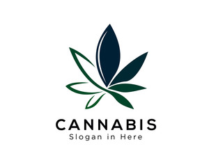 cannabis leaf logo design
