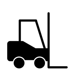 Forklift Logistics Goods Carry Factory vector icon