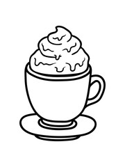 kaffee tasse schoko kakao tee scheiße kot ekelig gesicht haufen häufchen kacke comic cartoon design clipart lachen gestank