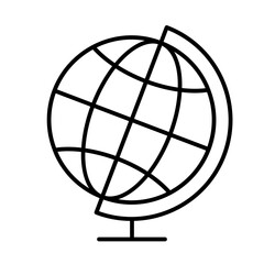 Globe Geography Education Science School Physics vector icon