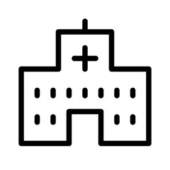 Hospital City Town Map Locations vector icon