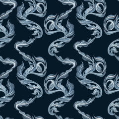 Vintage floral seamless pattern with hand drawn leaves. Can be used for wallpaper, website background, textile, phone case print