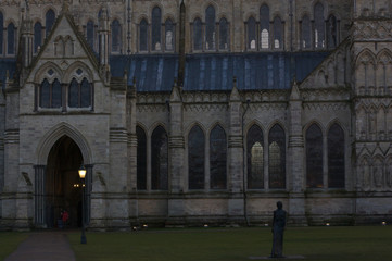 Obraz premium Exterior of Salisbury Cathedral, United Kingdom