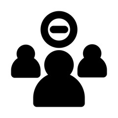 Group Attention Clear Interface Login vector icon