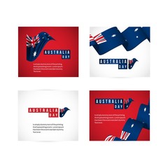 Obraz na płótnie Canvas Australia Day Vector Template Design Illustration