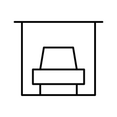 Garage City Town Map Locations vector icon