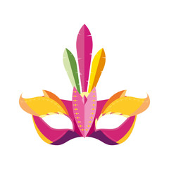 mask with feathers accessory carnival festival