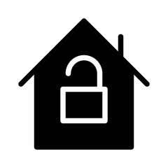 House Unlock Insurance Protection Guarantee Promise vector icon