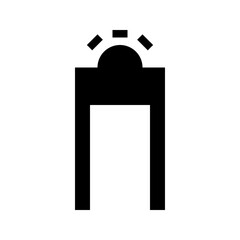 Gate Security Protect Protection Secure vector icon