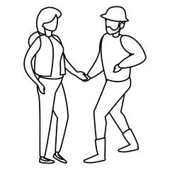 man and woman design