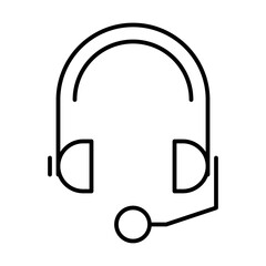 Headset Computer Hardware Digital Device Electronics vector icon