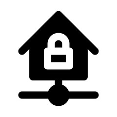 Home Automation Kit Smarthome Locked Technology Devices Equipment Automation Big Data vector icon