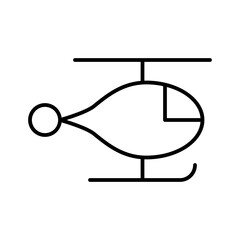 Helicopter Tourism Travel Trip Journey Voyage Tour vector icon