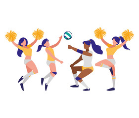 cheerleader girls design