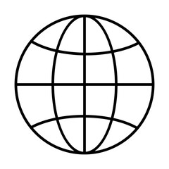 Fototapeta premium Globe Web Internet Computer Service IT Programming Hardware Webdesign vector icon