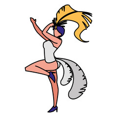 carnival dancers design