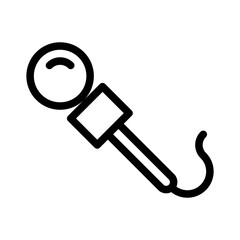 Interview Microphone News Report Business Journalist Information vector icon