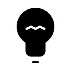 Lamp Idea Creativity Project Management Business Office Working vector icon