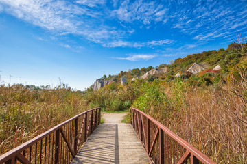 Toronto, Scenic Scarborough Bluffs facing Ontario lake shore