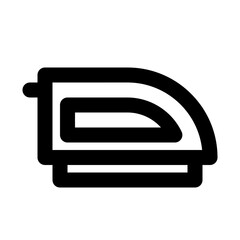 Fototapeta premium Iron Laundry Electronics Devices Technology Products vector icon