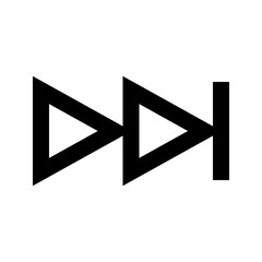 Media Controlls Next Track Gui Web vector icon