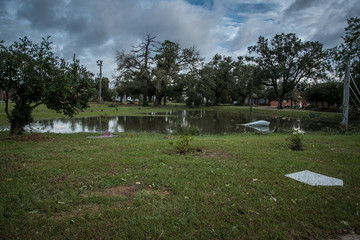 Flooding after Hurricane Michael 