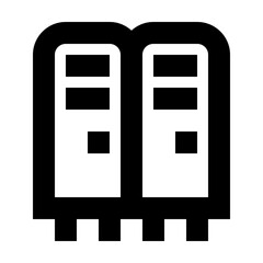 Lockers School Education Learning University vector icon