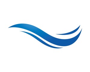 Water Wave Logo Template. vector Icon illustration
