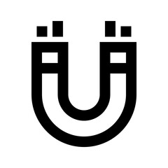 Magnet Snap Magnetism Interface Gui Web vector icon