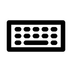 Keyboard Electronics Devices Technology Products vector icon