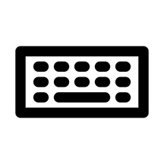 Keyboard Electronics Devices Technology Products vector icon