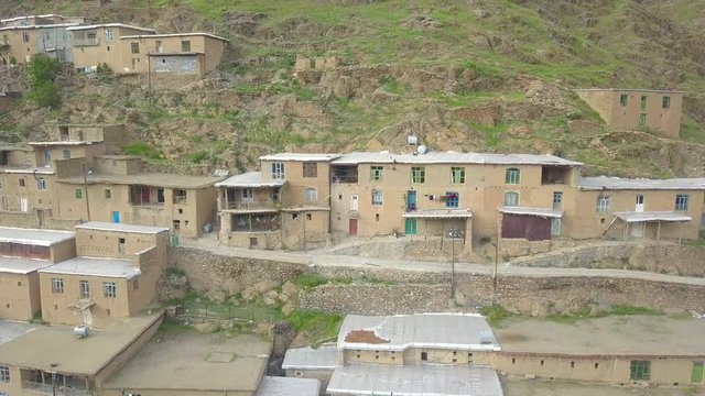 Rural tourism, Sustainable Tourism, Meet the rural architecture. A village in the mountains. The roof of each house is courtyard of another house.