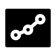 Line Chart Statistics Commercial Marketing Business Office Agency Advertisement vector icon