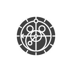 Fototapeta premium Astronomical instrument vector icon. filled flat sign for mobile concept and web design. Armillary sphere solid icon. Symbol, logo illustration. Pixel perfect vector graphics