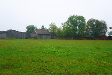 Fototapeta premium Rural barns of remote Austria
