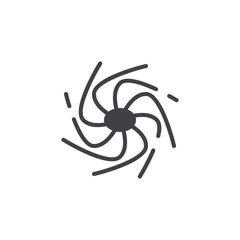 Obraz premium Milky Way vector icon. filled flat sign for mobile concept and web design. Spiral Galaxy solid icon. Symbol, logo illustration. Pixel perfect vector graphics