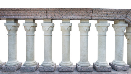 stone railing isolated