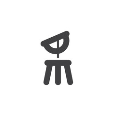 Dioptra of Heron vector icon. filled flat sign for mobile concept and web design. Astronomy simple solid icon. Symbol, logo illustration. Pixel perfect vector graphics