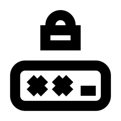 Obraz premium Password Lock Security Protect Protection Secure vector icon