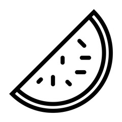 Melon Food Breakfast Meal Dinner Fast Food vector icon