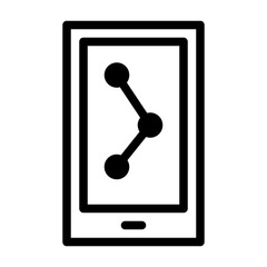 Mobile Tracking Logistics Goods Carry Factory vector icon