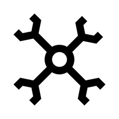 Obraz premium Molecule Education Learning University vector icon