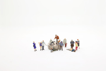 a social problems theme of small figure