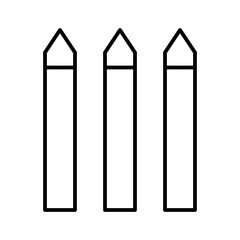 Pen Color Draw Stationary Office Desk vector icon