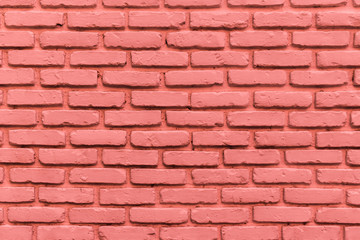 background of old vintage red brick wall. The surface of brick texture for interior or copy space.
