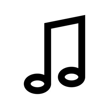 Notes Music Audio Gui Web vector icon