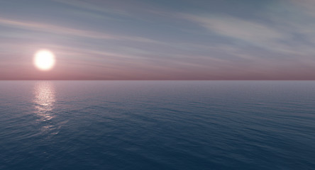 Beautiful sea and sky at sunset