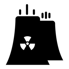 Nuclear Plant Energy Power Plant Environment vector icon