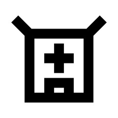 Parcel Add Commerce Market Shop Supermarket vector icon