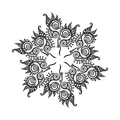 Floral round element